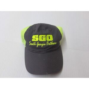 South Georgia‎ Outdoors Trucker Hat Charcoal Grey Neon Mesh Cap /#26502